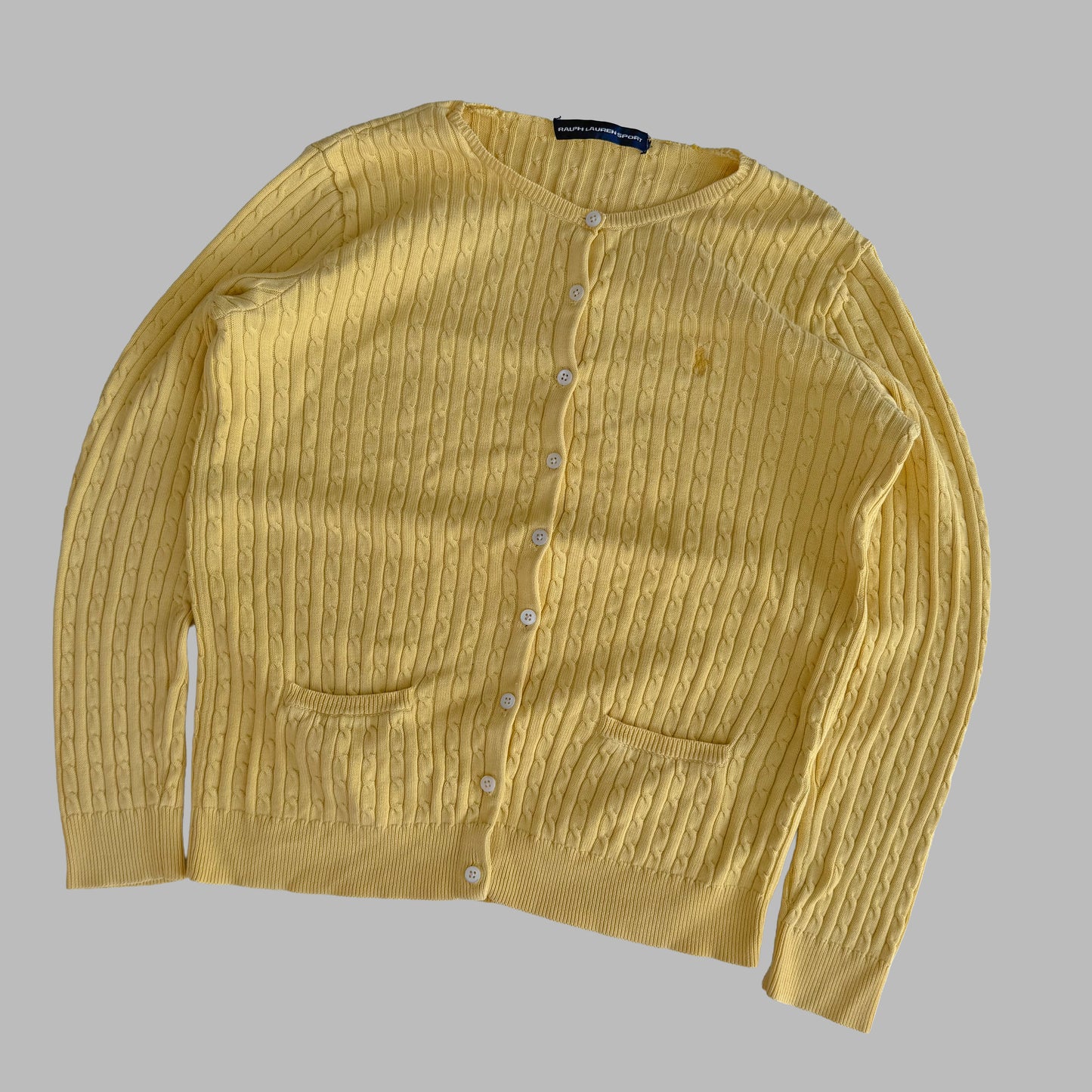Ralph Lauren Cable Knit Cardigan - Large