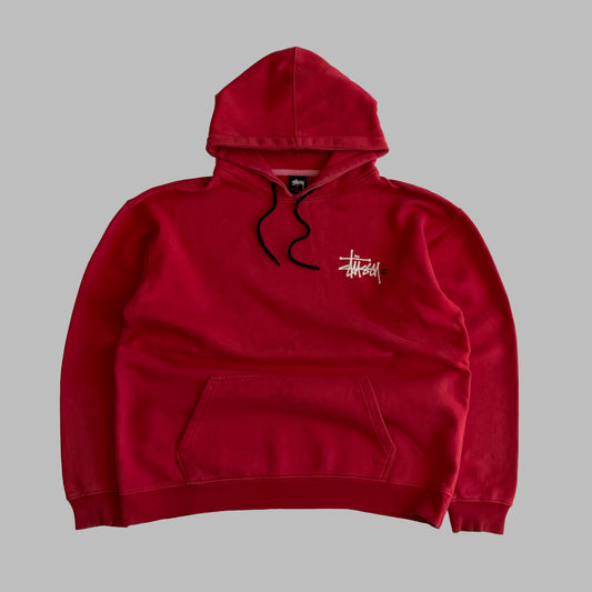 Y2K Stussy Classic Script Hoodie - L