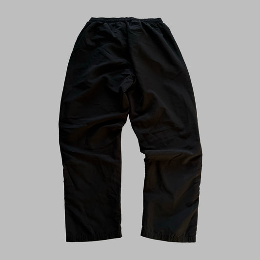 Y2K Adidas Striped Wide Leg Track Pants - M