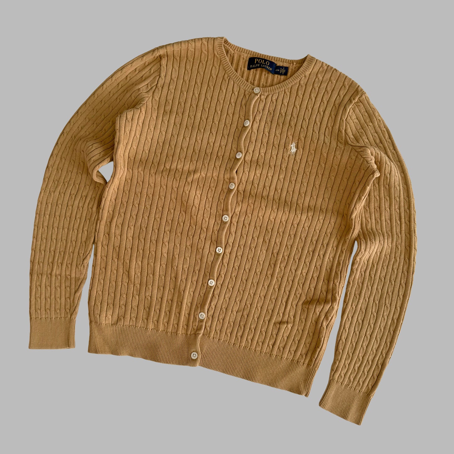 Ralph Lauren Cable Knit Cardigan - Large