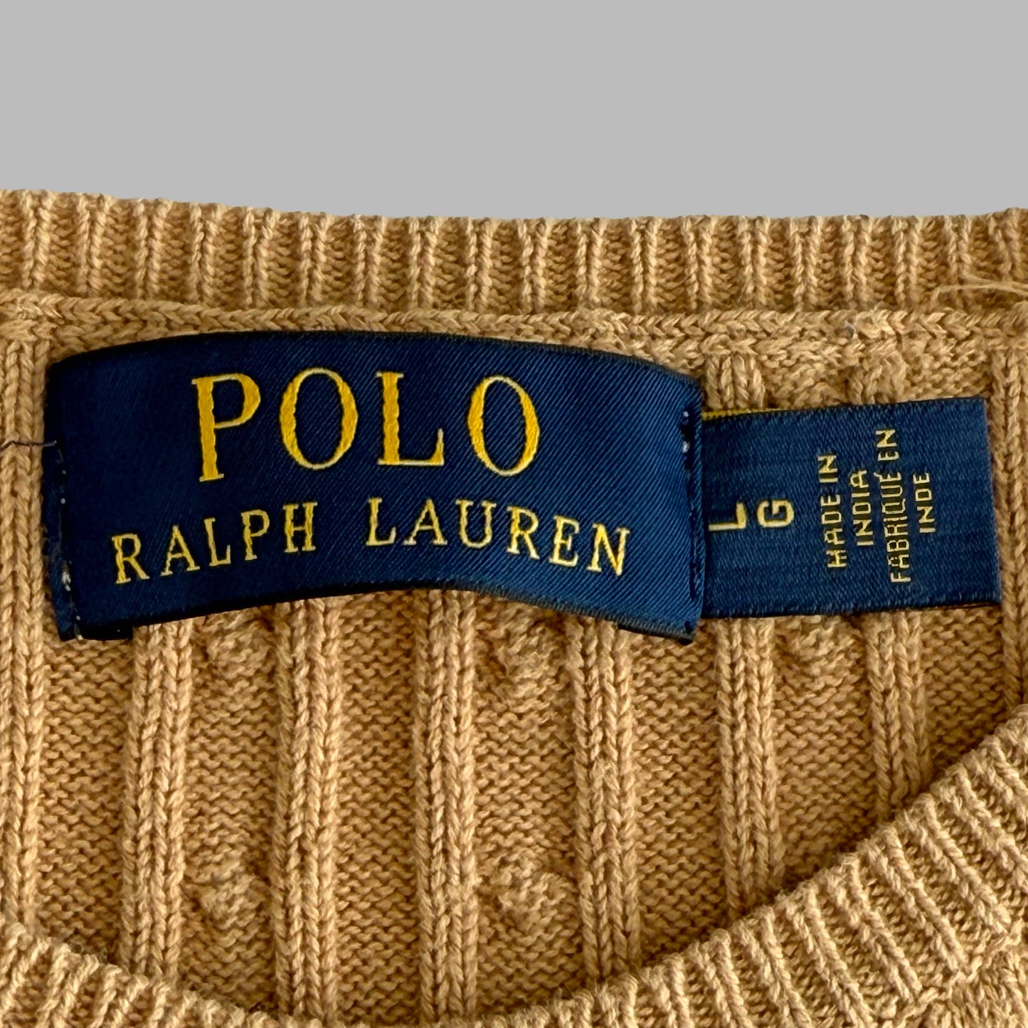 Ralph Lauren Cable Knit Cardigan - Large