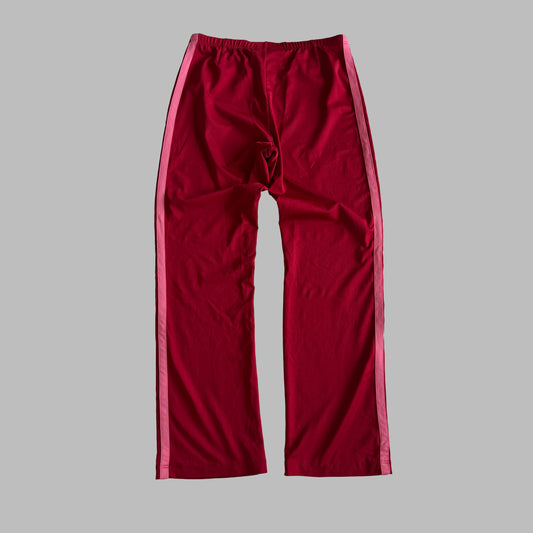 Y2K Nike Wide Leg Striped Track Pants - M