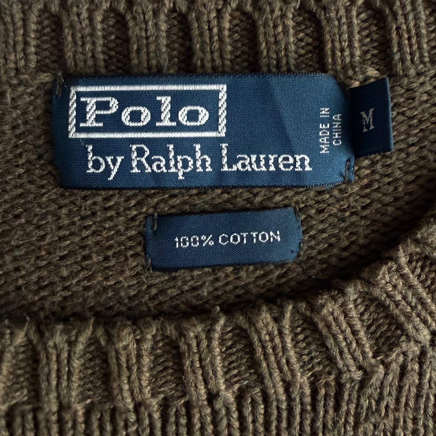 90s Polo Ralph Lauren Heavyweight Knit Sweater - M