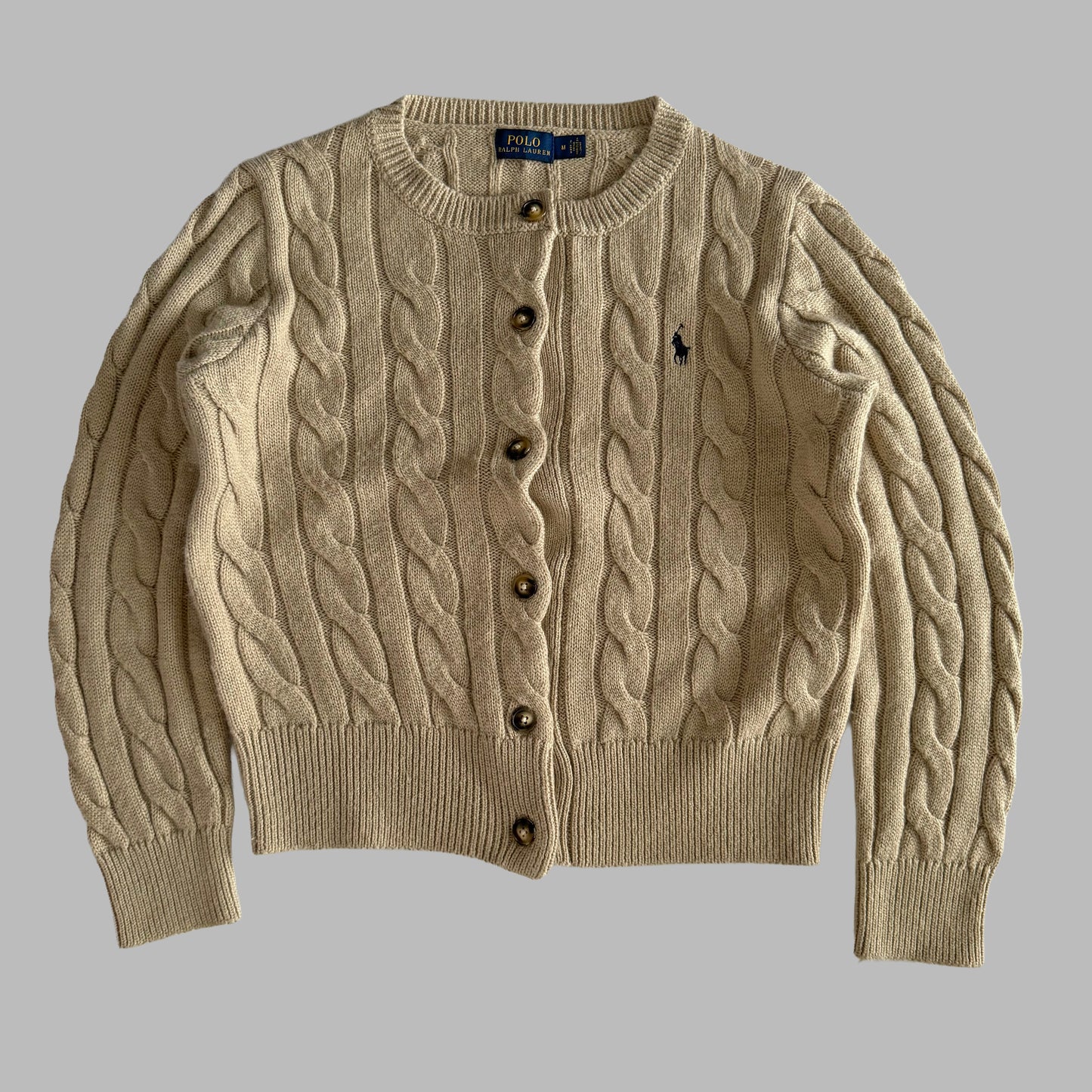 Ralph Lauren Cable Knit Cardigan - Medium