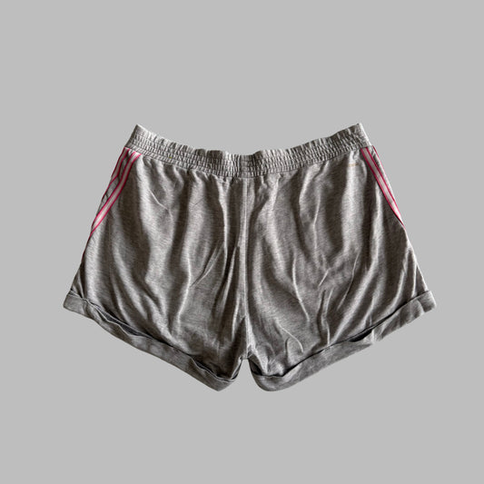Y2K Adidas Three Stripe Mini Shorts - XL