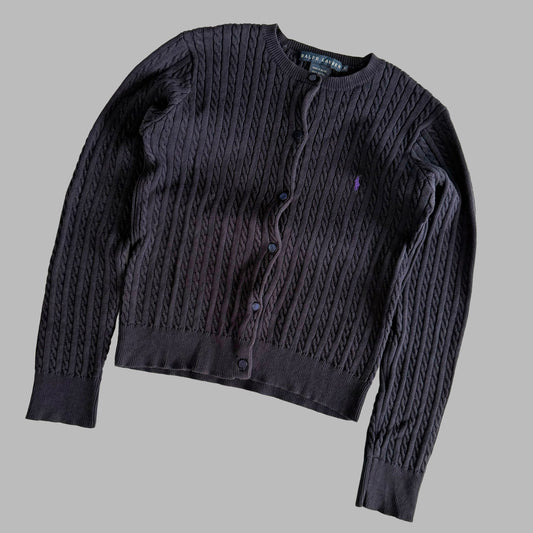 Ralph Lauren Cable Knit Cardigan - Small
