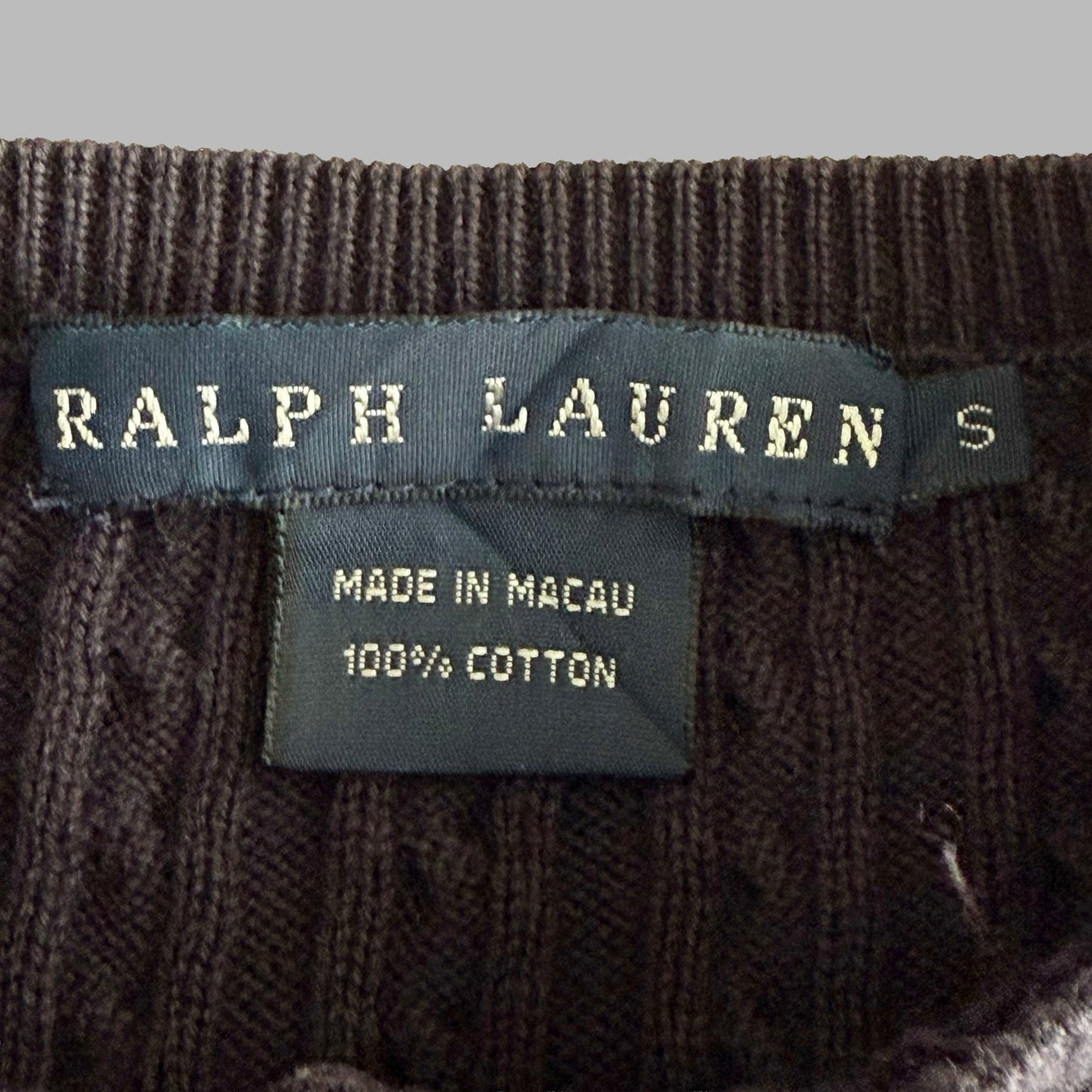 Ralph Lauren Cable Knit Cardigan - Small