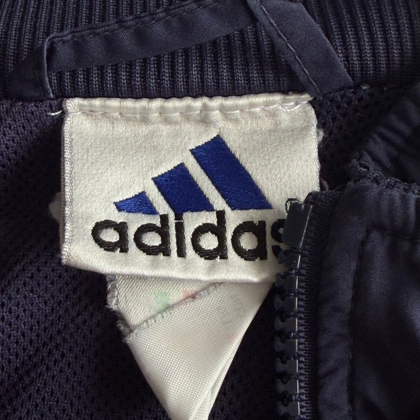 90s Adidas Three Stripe Track Jacket - L
