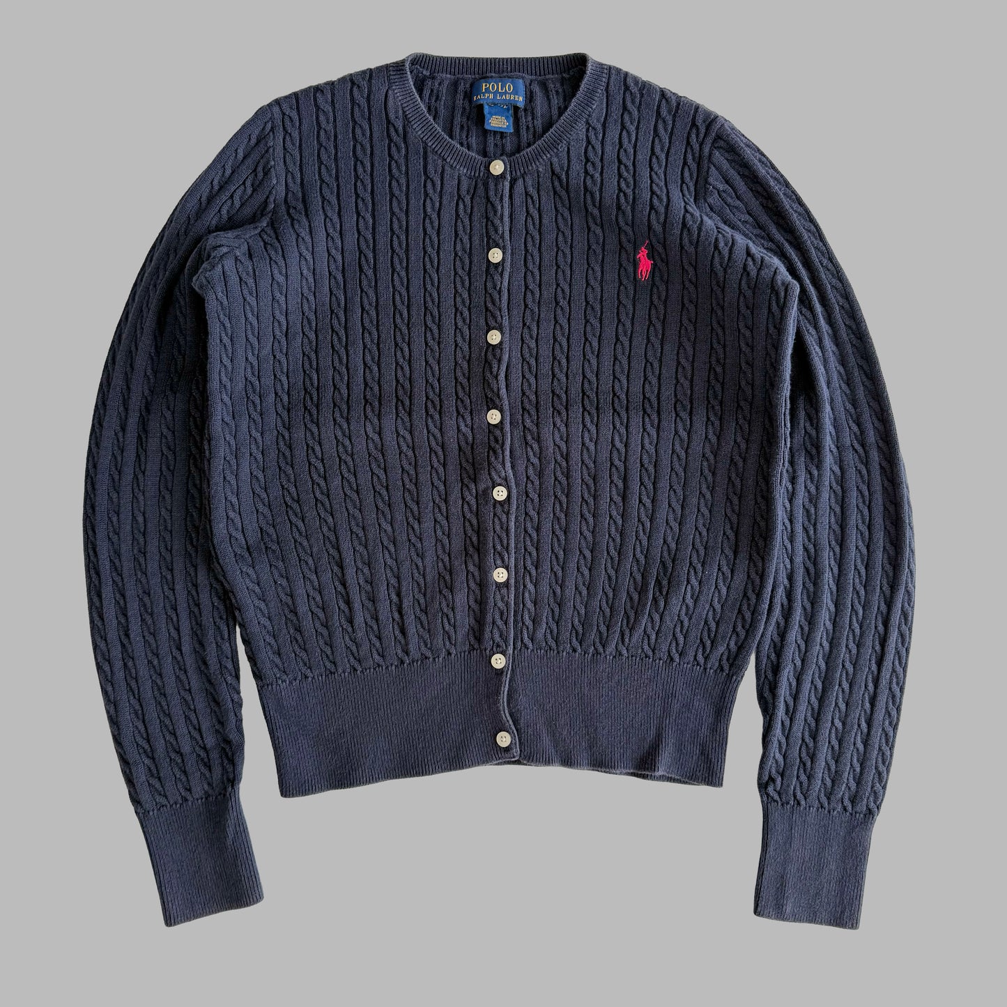 Ralph Lauren Cable Knit Cardigan - Small