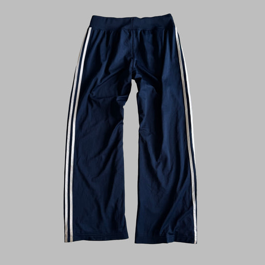Y2K Adidas Straight Leg Three Stripe Track Pants - M