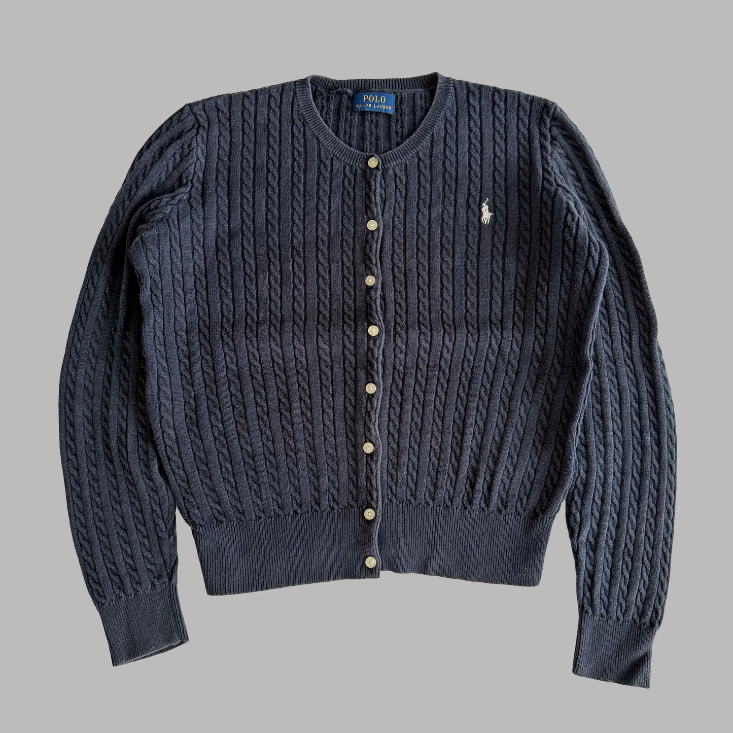 Ralph Lauren Cable Knit Cardigan - Small