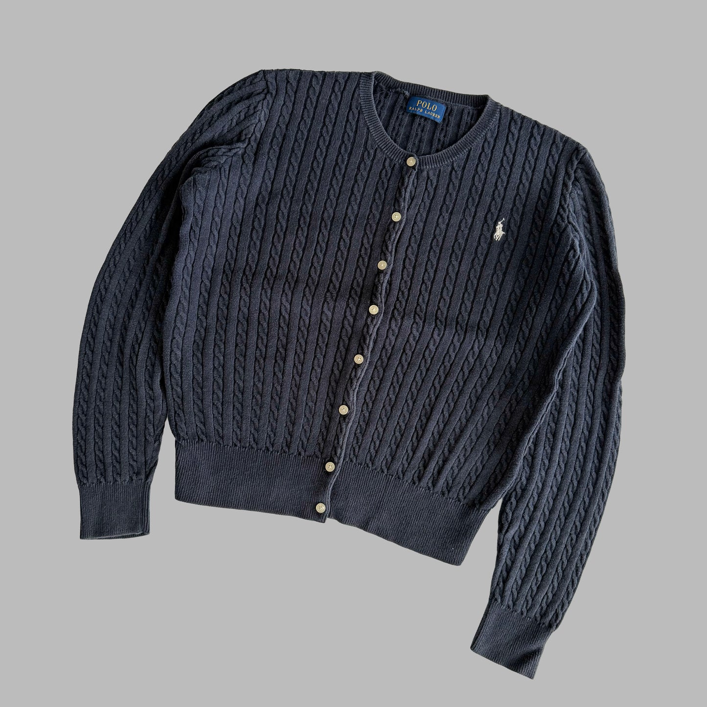 Ralph Lauren Cable Knit Cardigan - Small