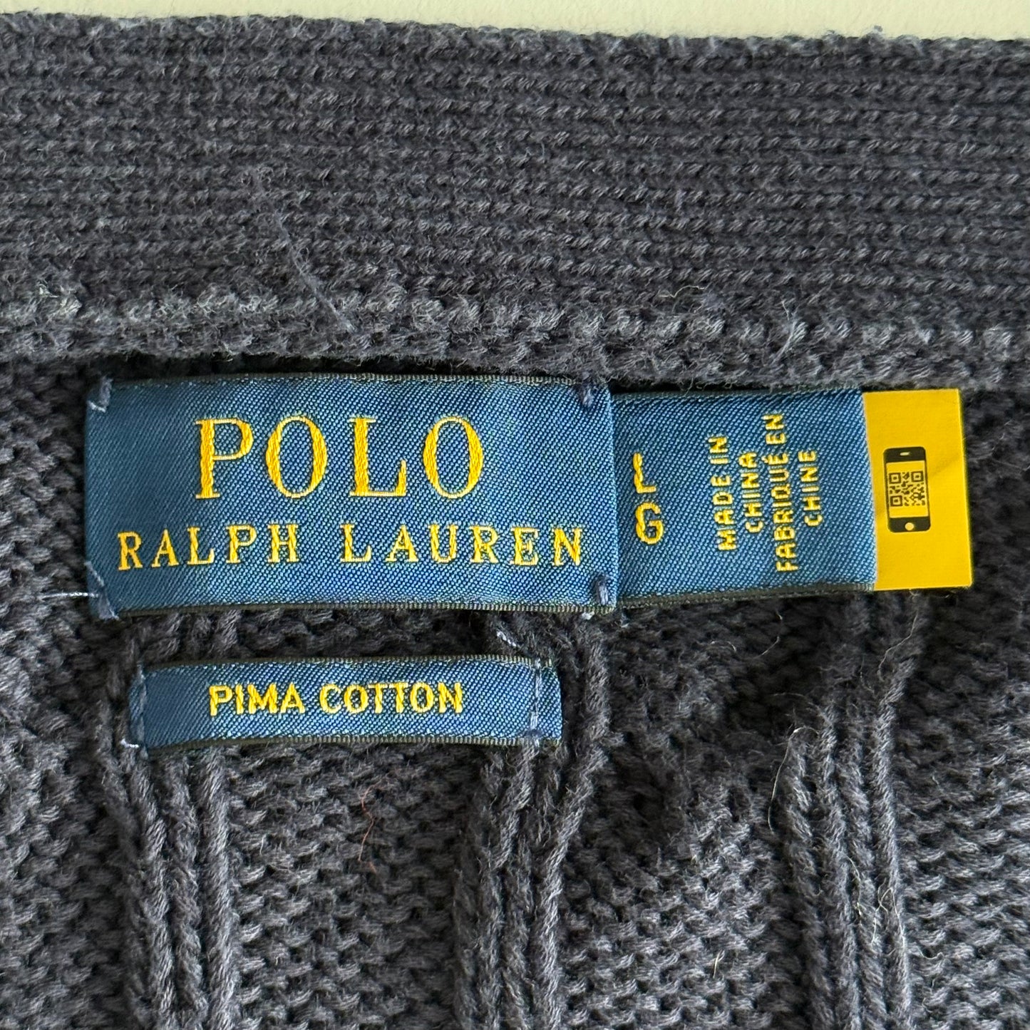 Ralph Lauren Cable Knit Cardigan - Large