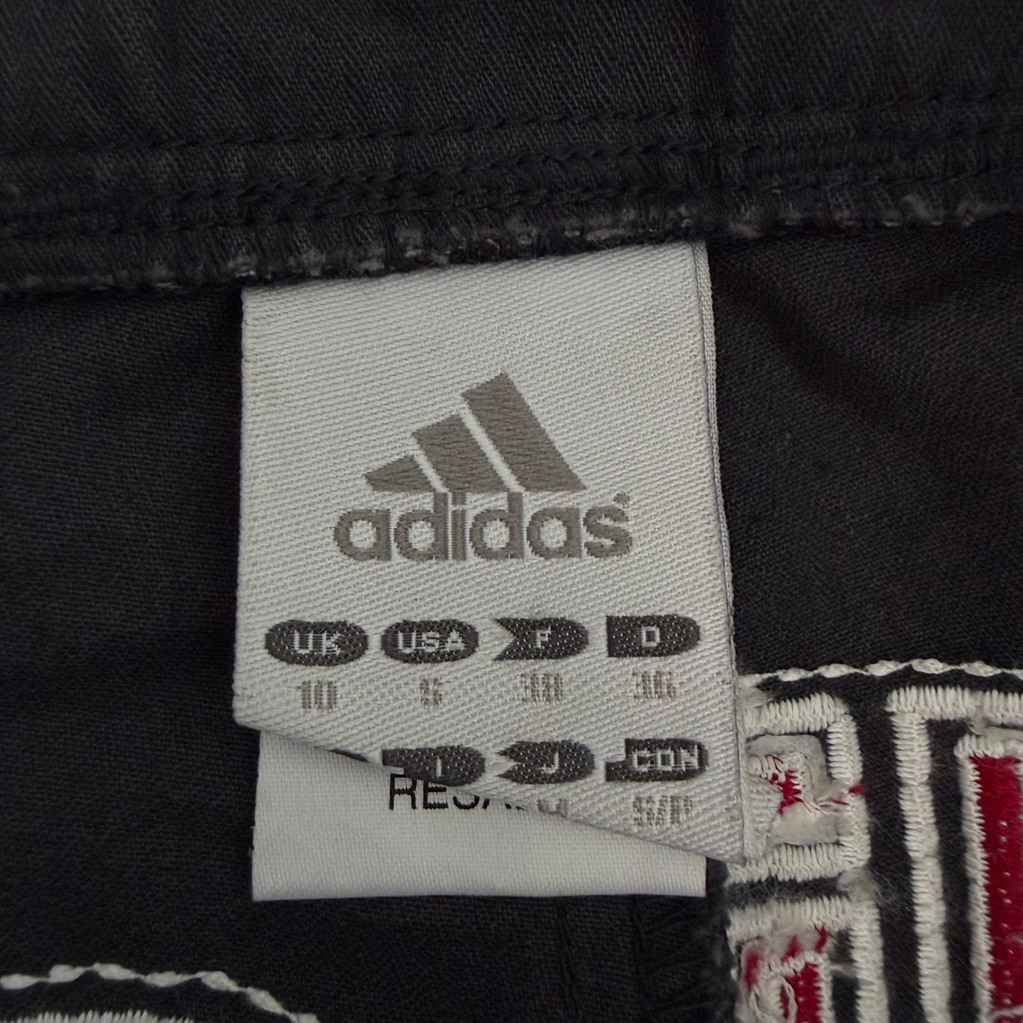 Y2K Adidas Wide Leg Cargo Pants - S