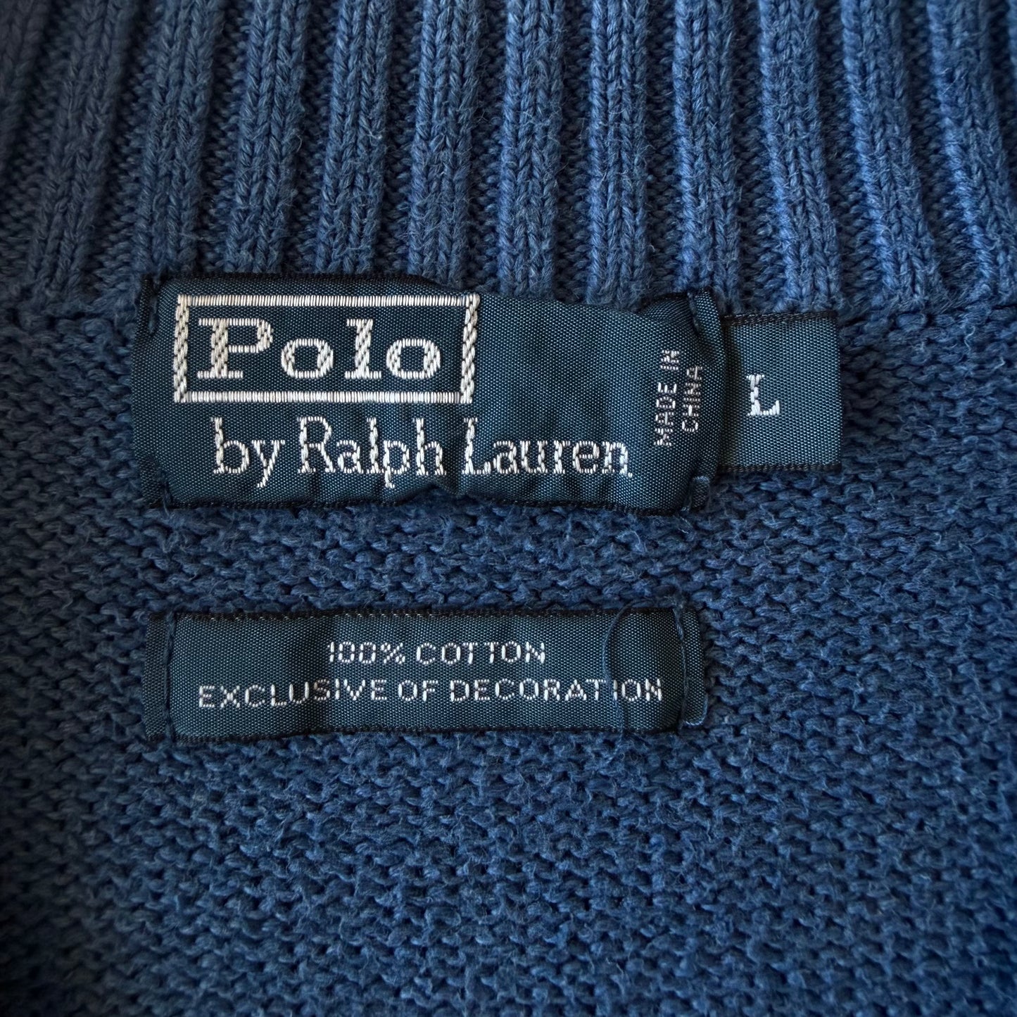 90s Polo Ralph Lauren Quarter Zip - L