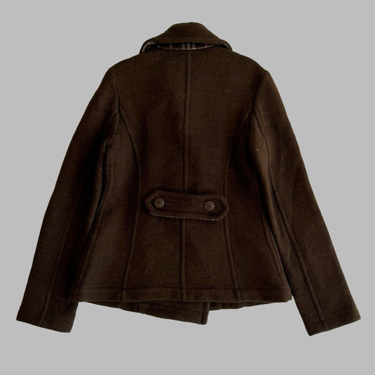 Y2K Burberry Double Breasted Peacoat - S