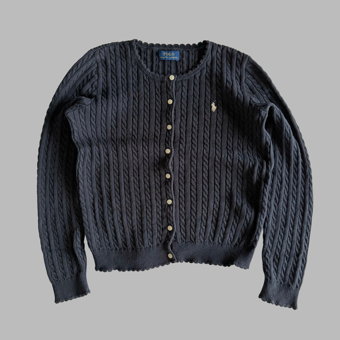 Ralph Lauren Cable Knit Cardigan - Small