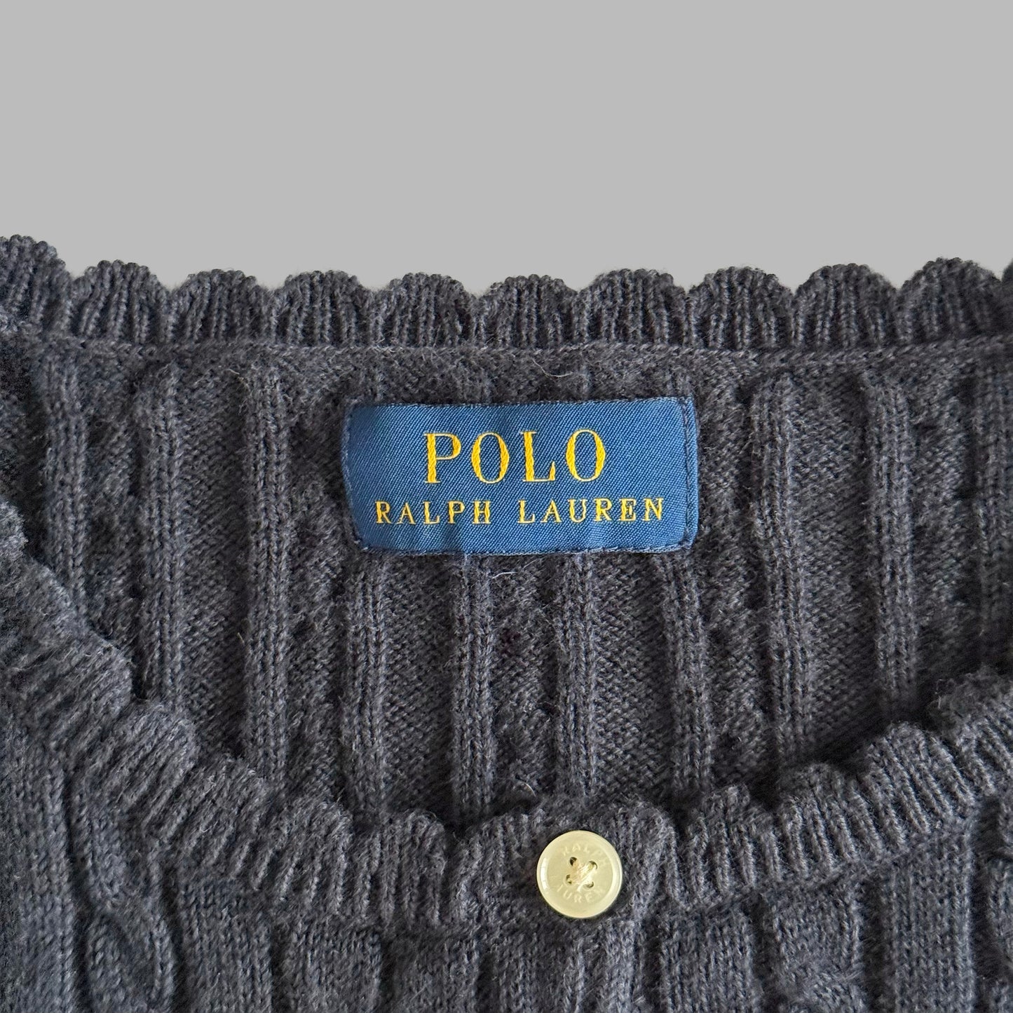 Ralph Lauren Cable Knit Cardigan - Small