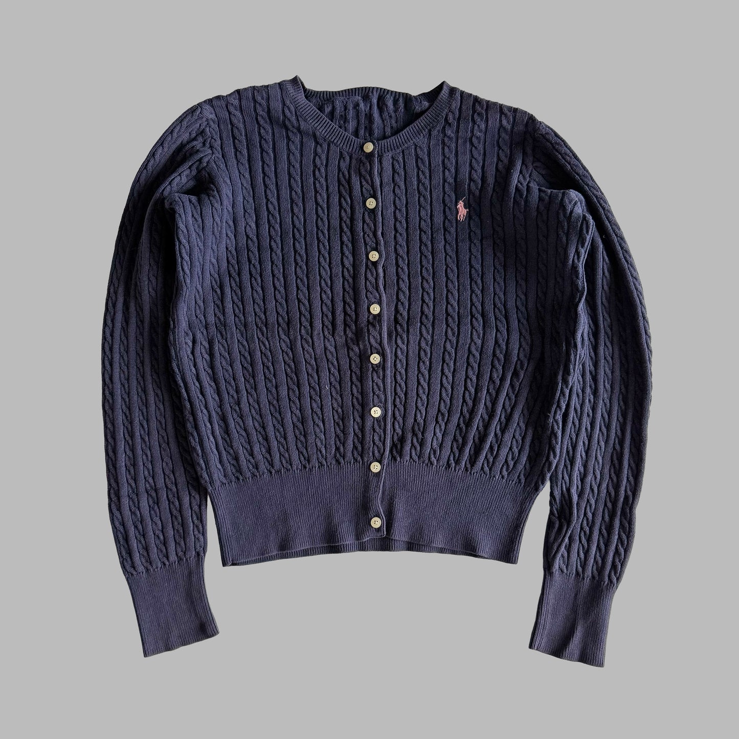 Ralph Lauren Cable Knit Cardigan - Small