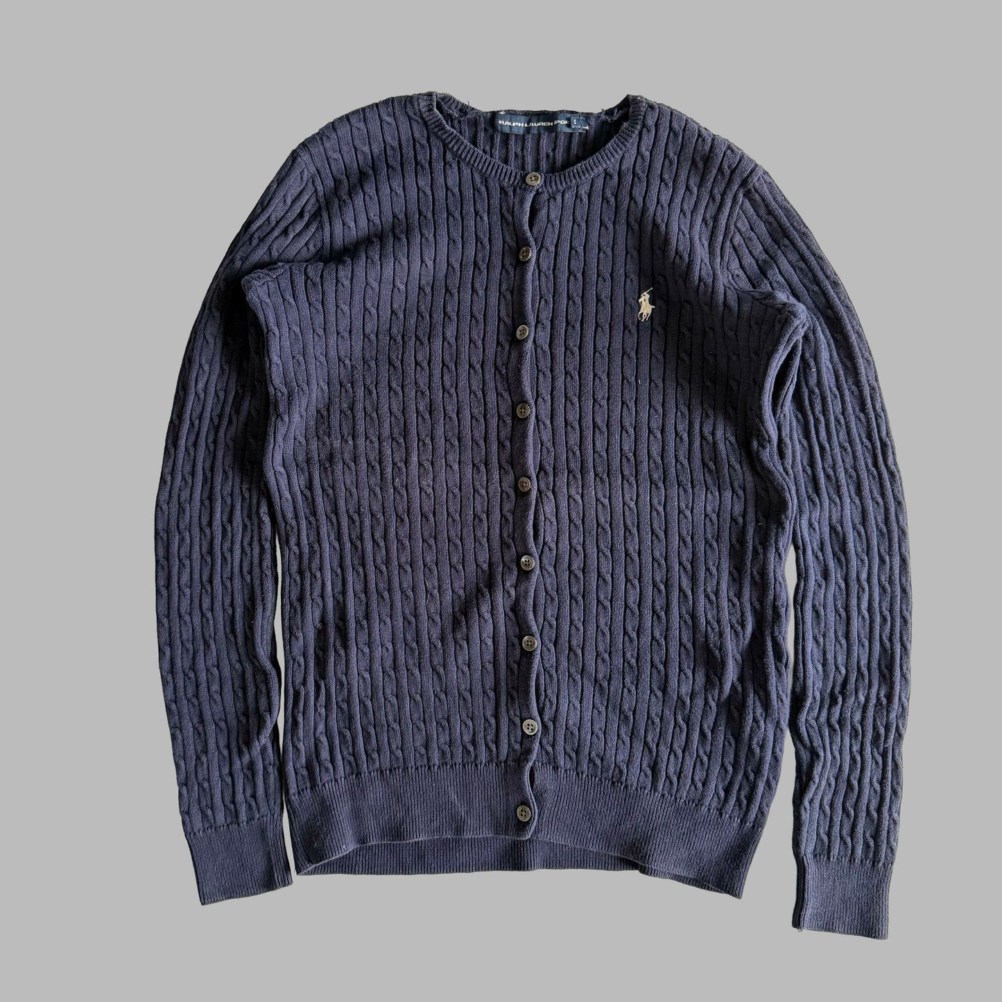 Ralph Lauren Cable Knit Cardigan - Small