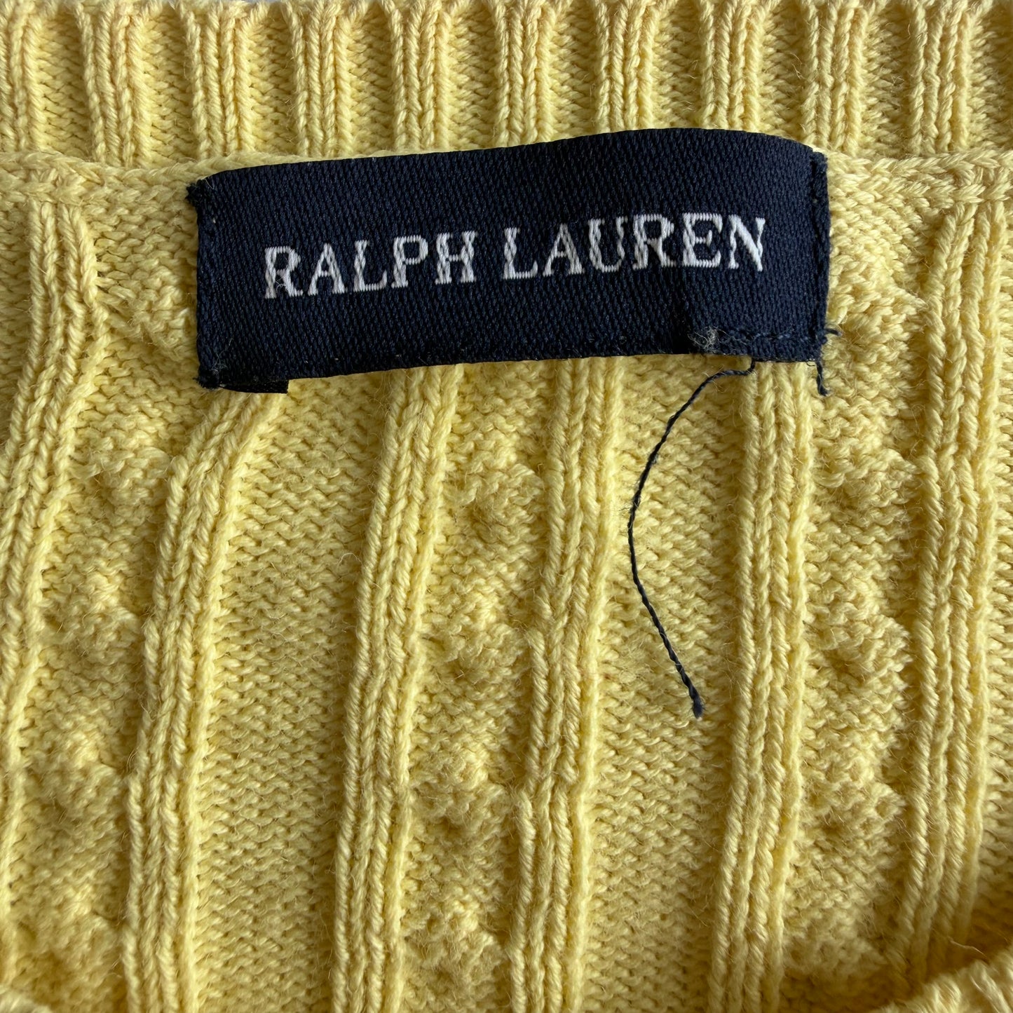 Y2K Polo Ralph Lauren Cable Knit Cardigan - M
