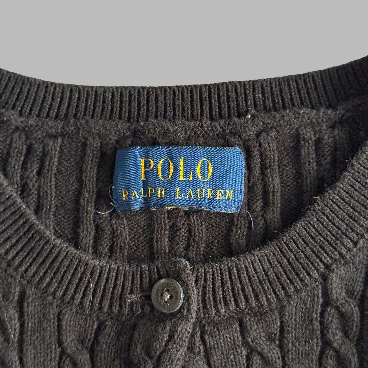 Ralph Lauren Cable Knit Cardigan - Small