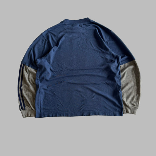 90s Adidas Three Stripe Longsleeve - M