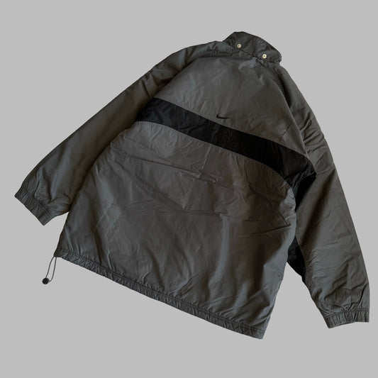 Y2K Nike Striped Insulated Jacket - XL