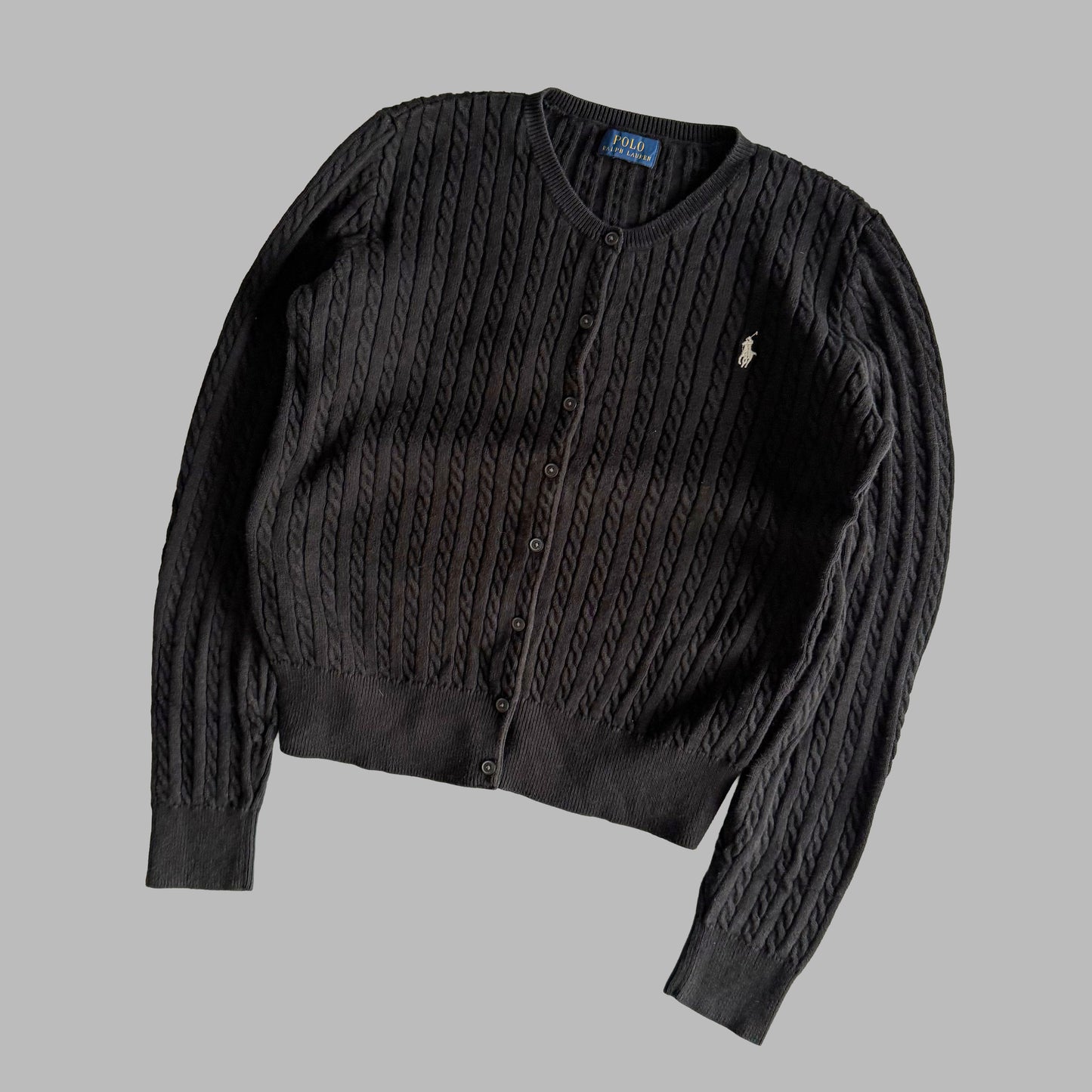 Ralph Lauren Cable Knit Cardigan - Small