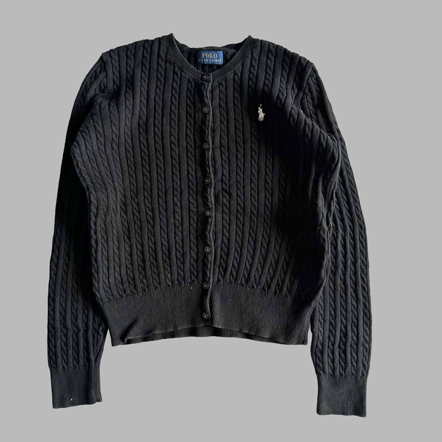 Ralph Lauren Cable Knit Cardigan - Small