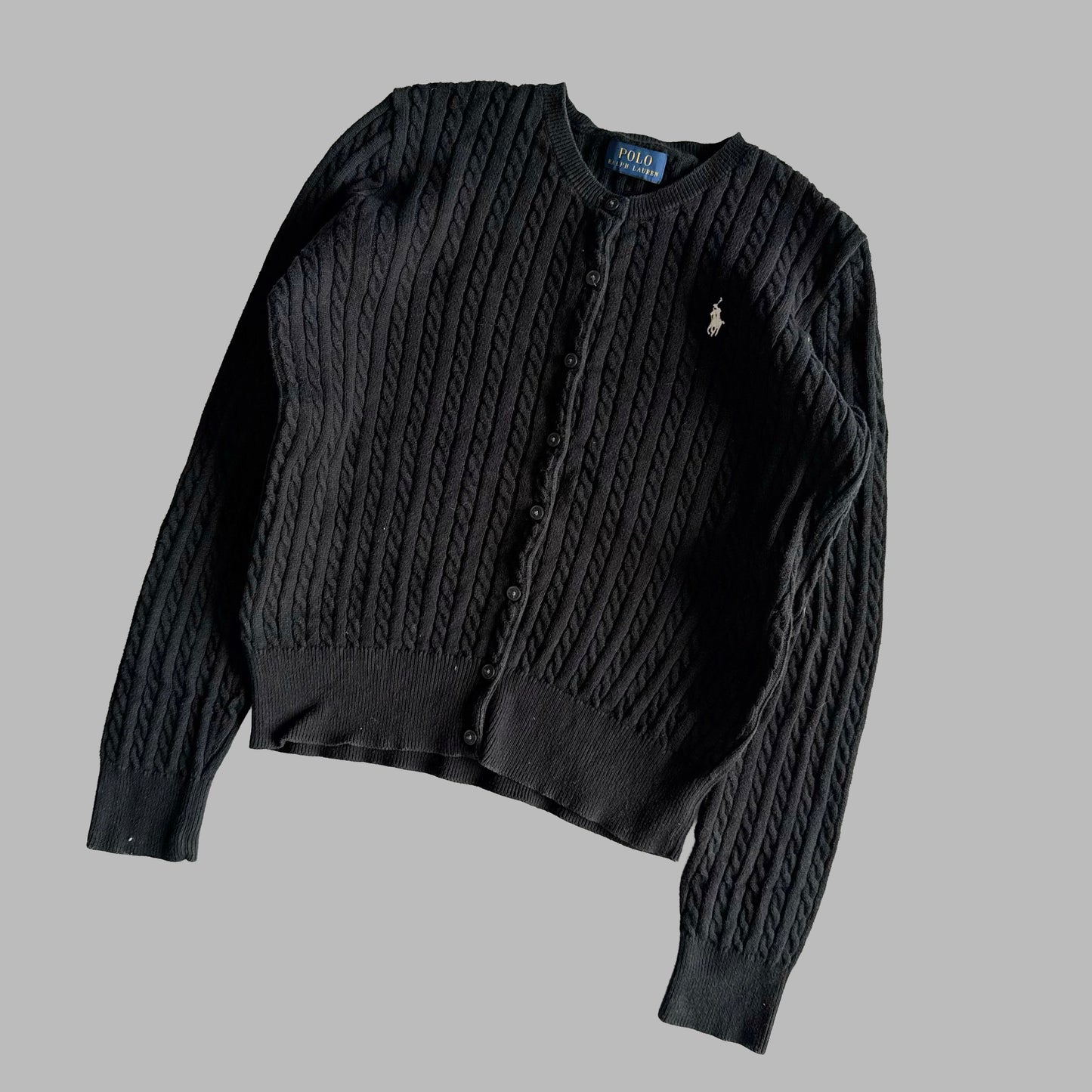 Ralph Lauren Cable Knit Cardigan - Small