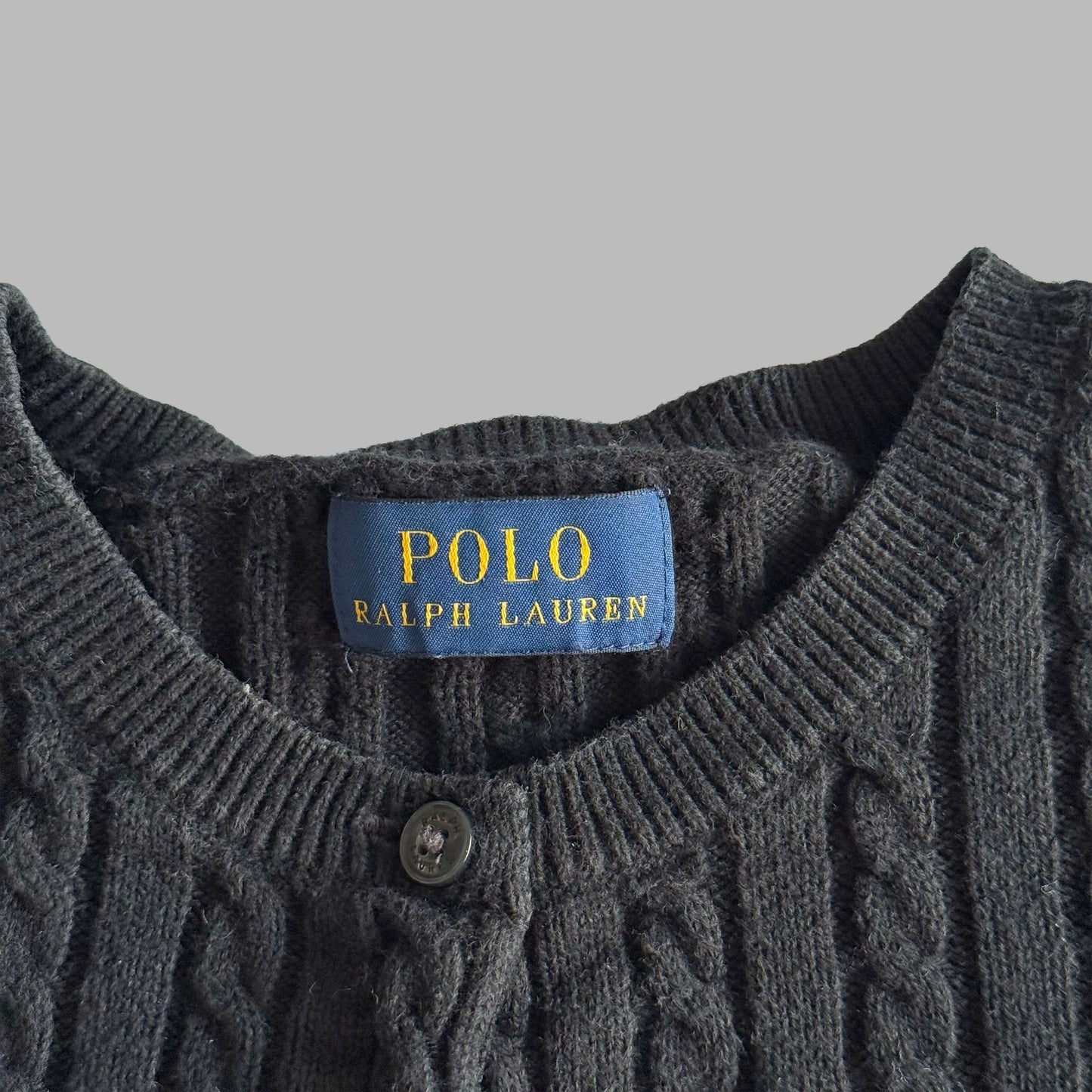 Ralph Lauren Cable Knit Cardigan - Small