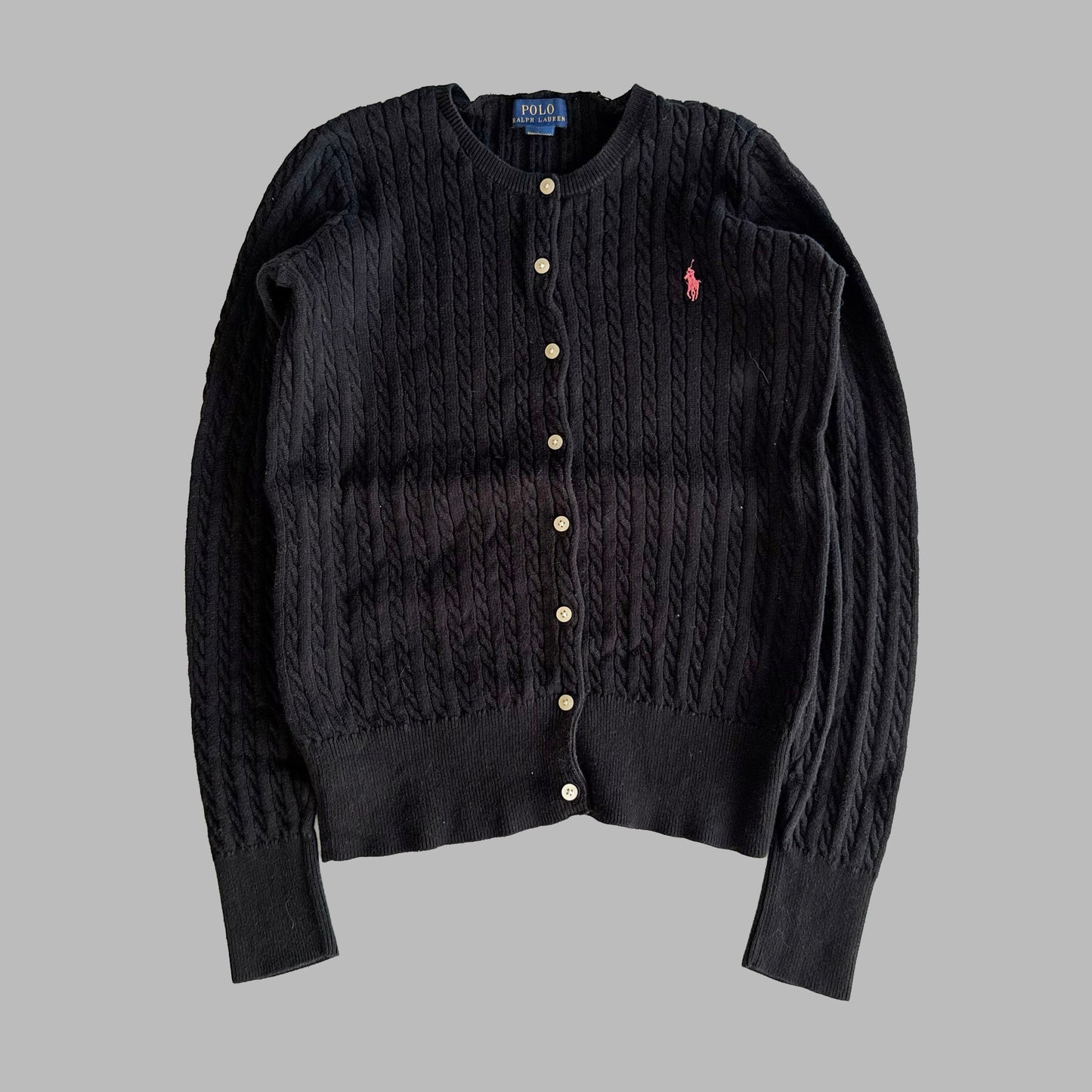 Ralph Lauren Cable Knit Cardigan - Small
