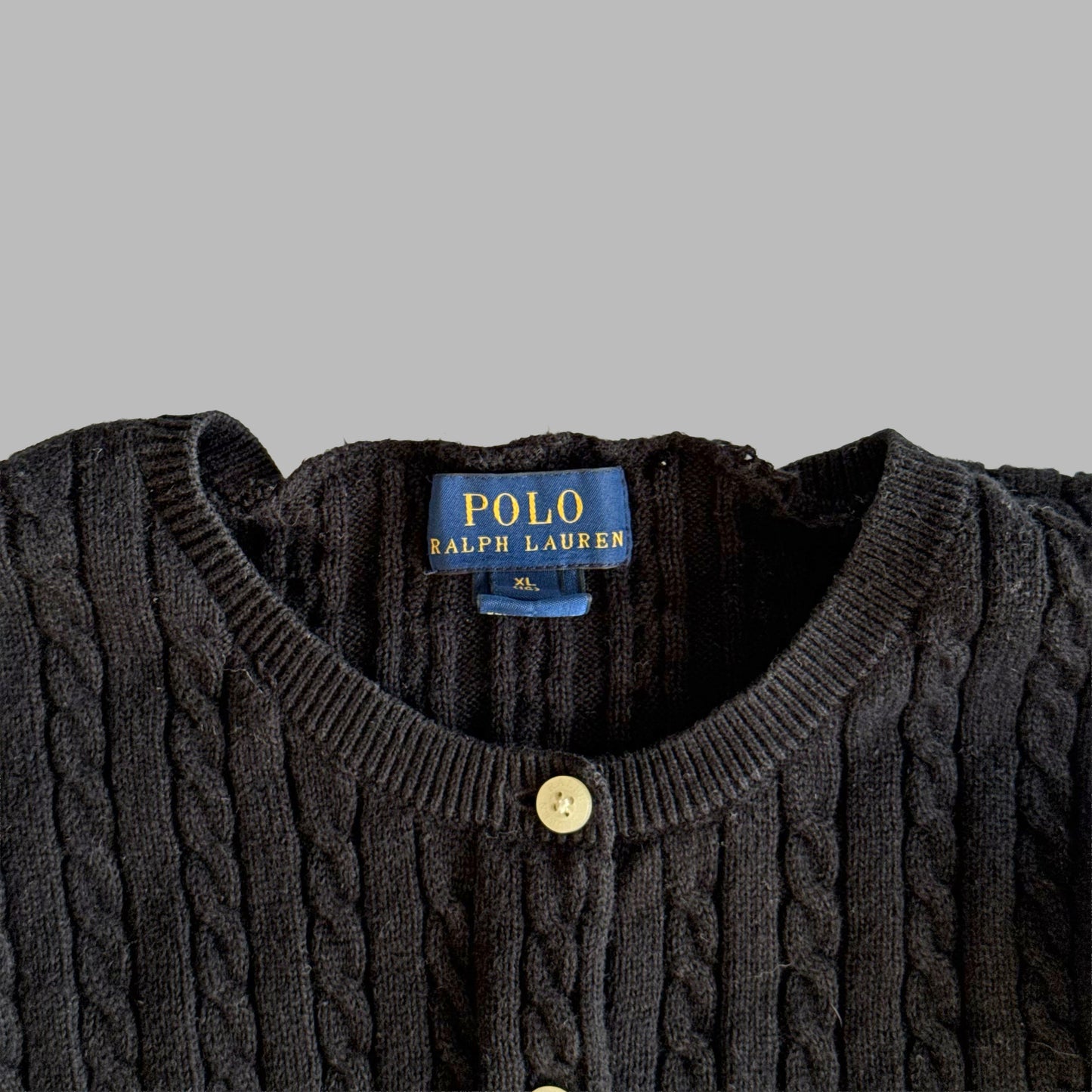 Ralph Lauren Cable Knit Cardigan - Small