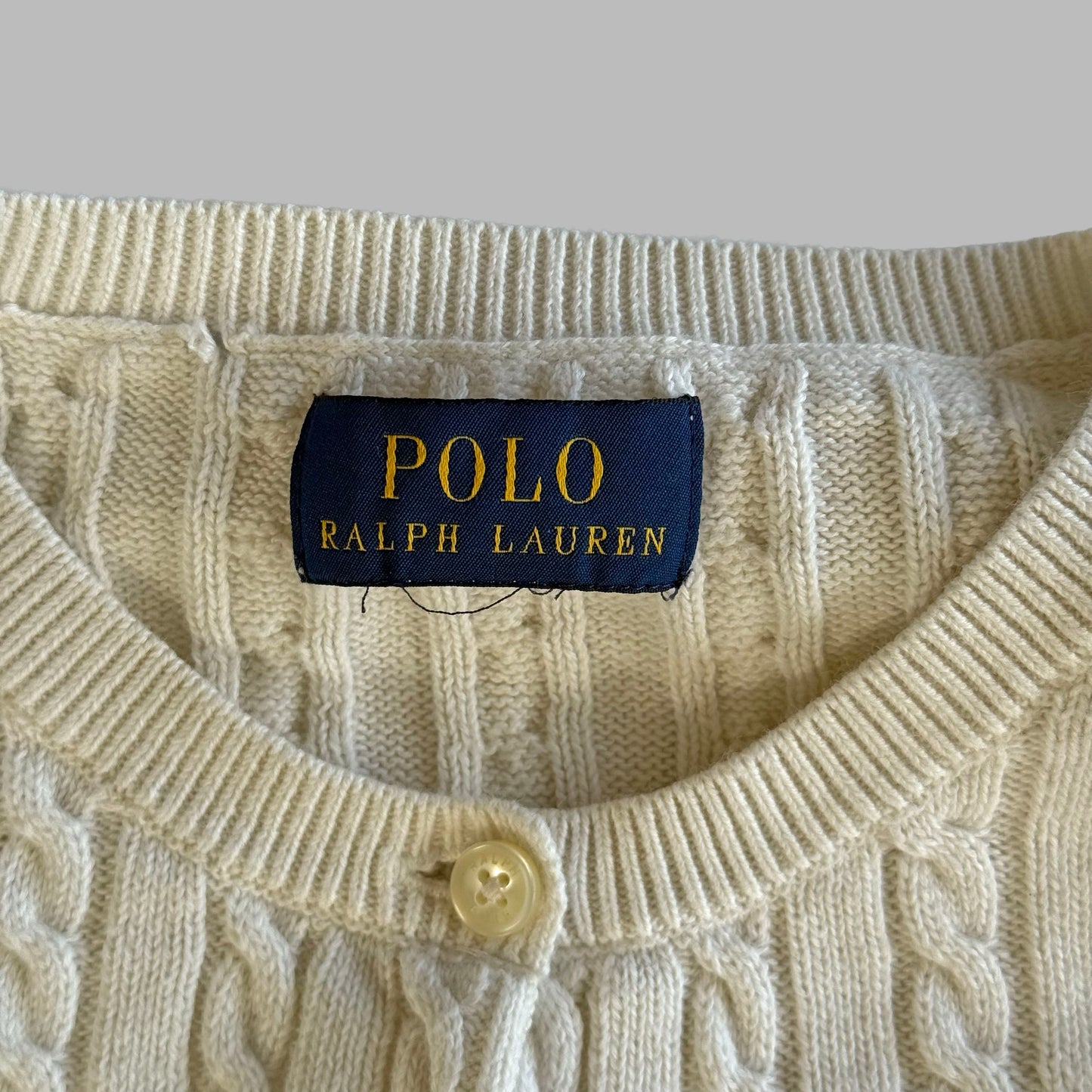 Ralph Lauren Cable Knit Cardigan - Medium