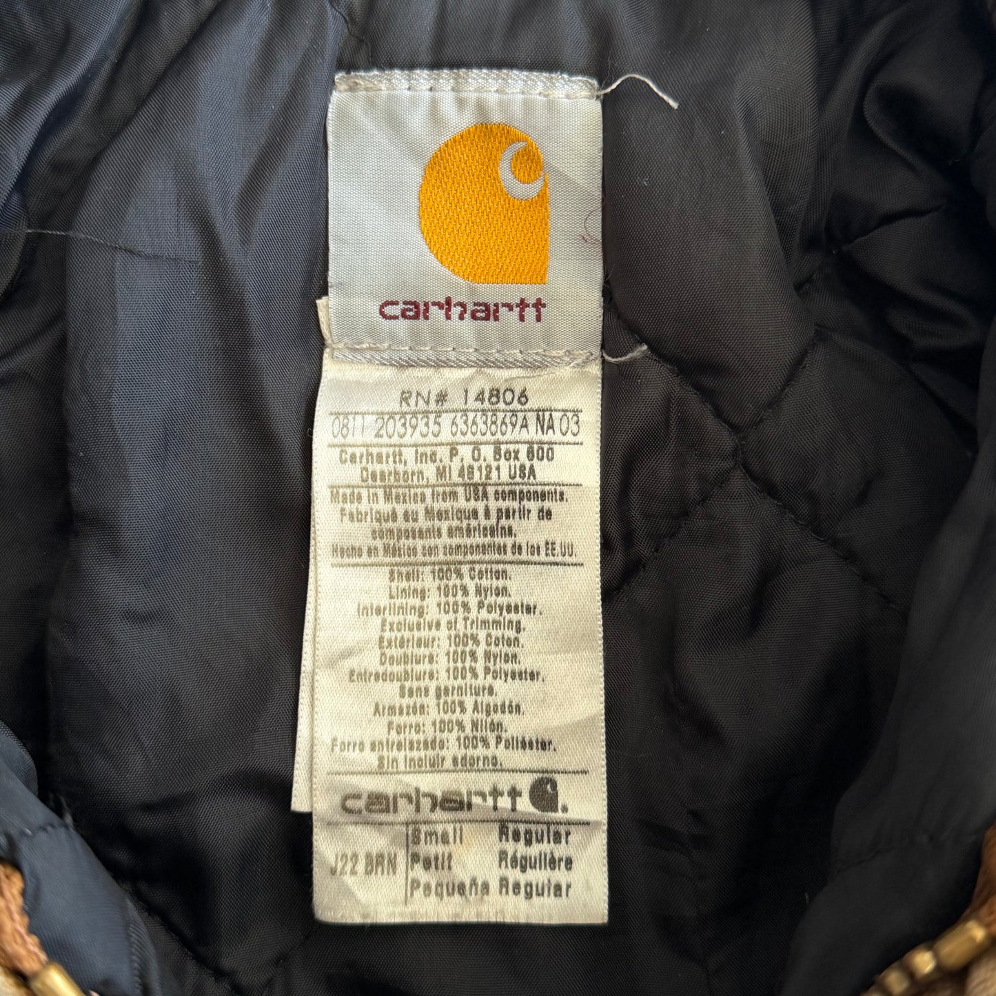 Y2K Carhartt Duck Canvas Jacket - S