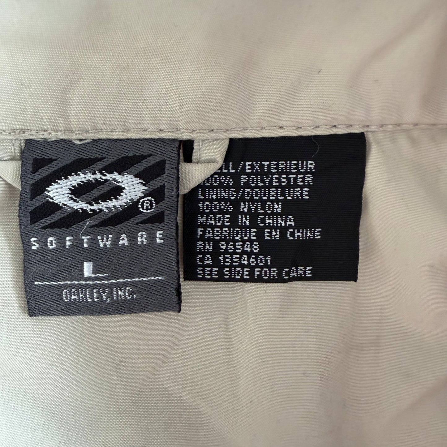 Y2K Oakley Software Lightweight Shell Jacket - L