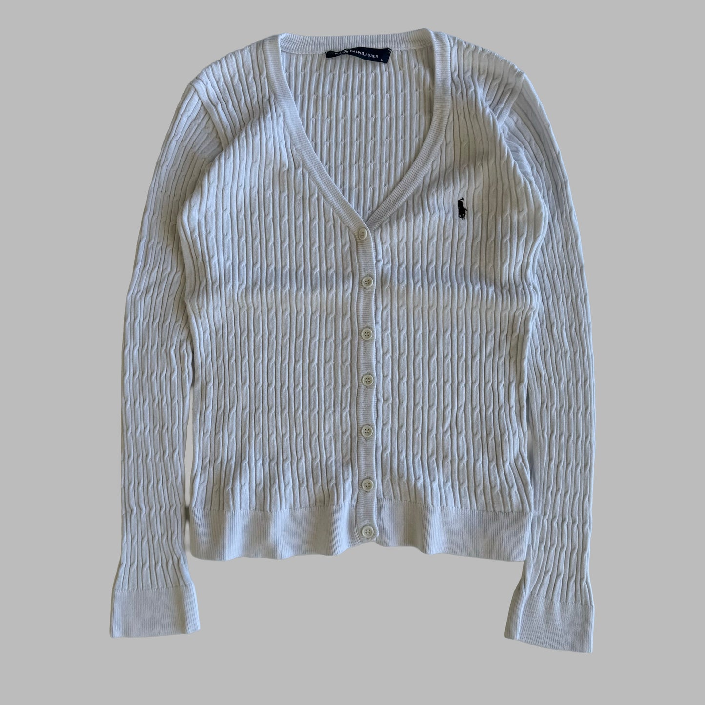 Ralph Lauren Cable Knit Cardigan - Large