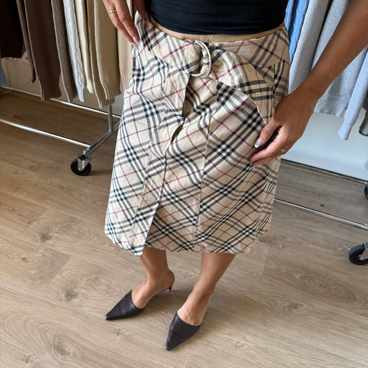 00s Burberry Midi Skirt - 29"