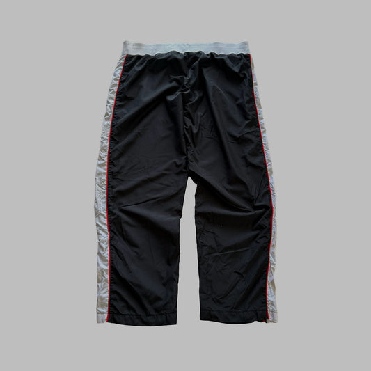 Y2K Nike Striped Wide Leg Track Pants - XL