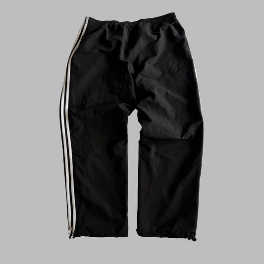 Y2K Adidas Three Stripe Wide Leg Track Pants - XL