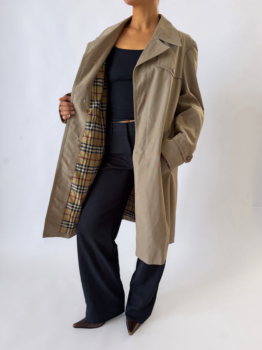 90s Burberry Trench Coat - S