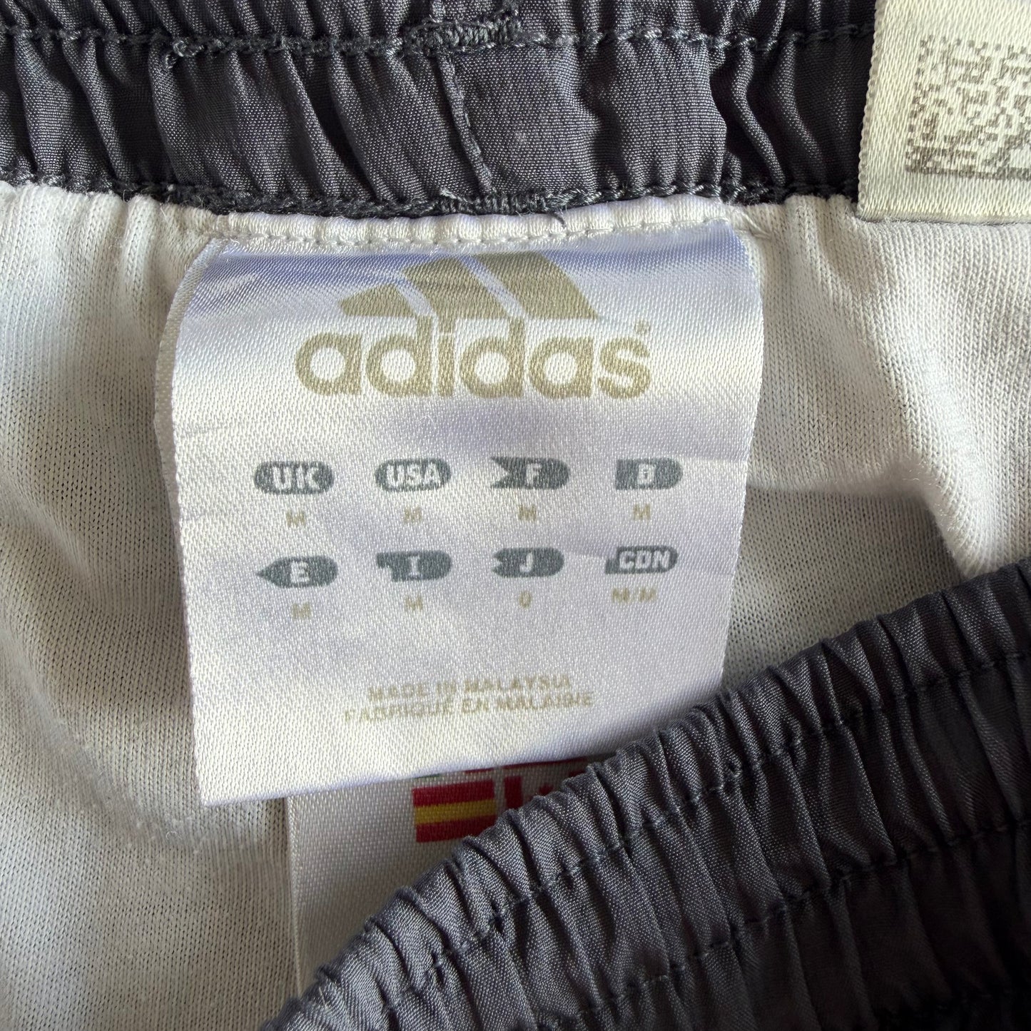 Y2K Adidas Three Stripe Wide Leg Track Pants - M