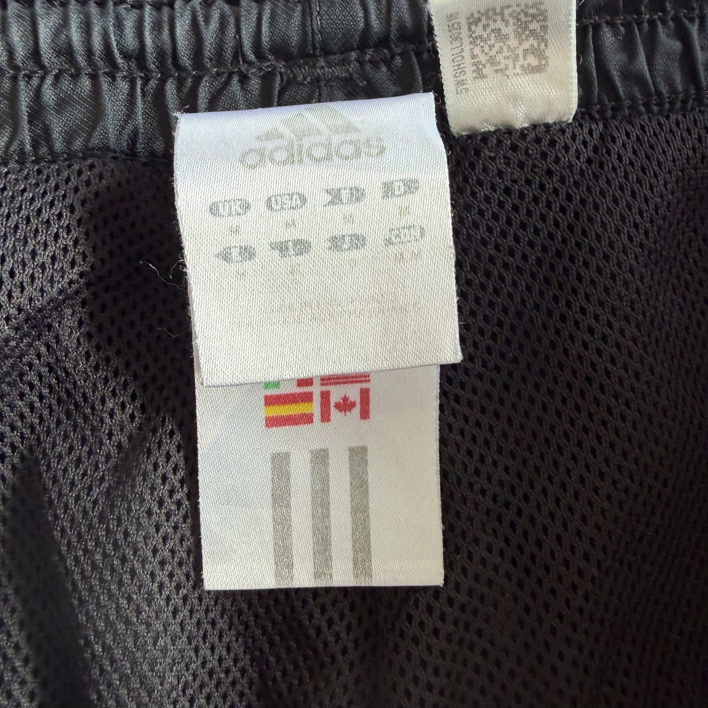 Y2K Adidas Three Stripe Wide Leg Track Pants - M
