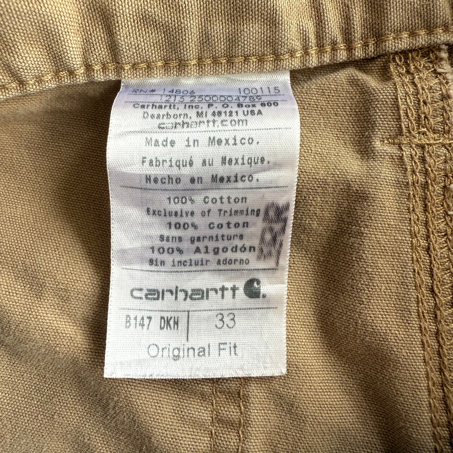 Carhartt Carpenter Shorts - 33"