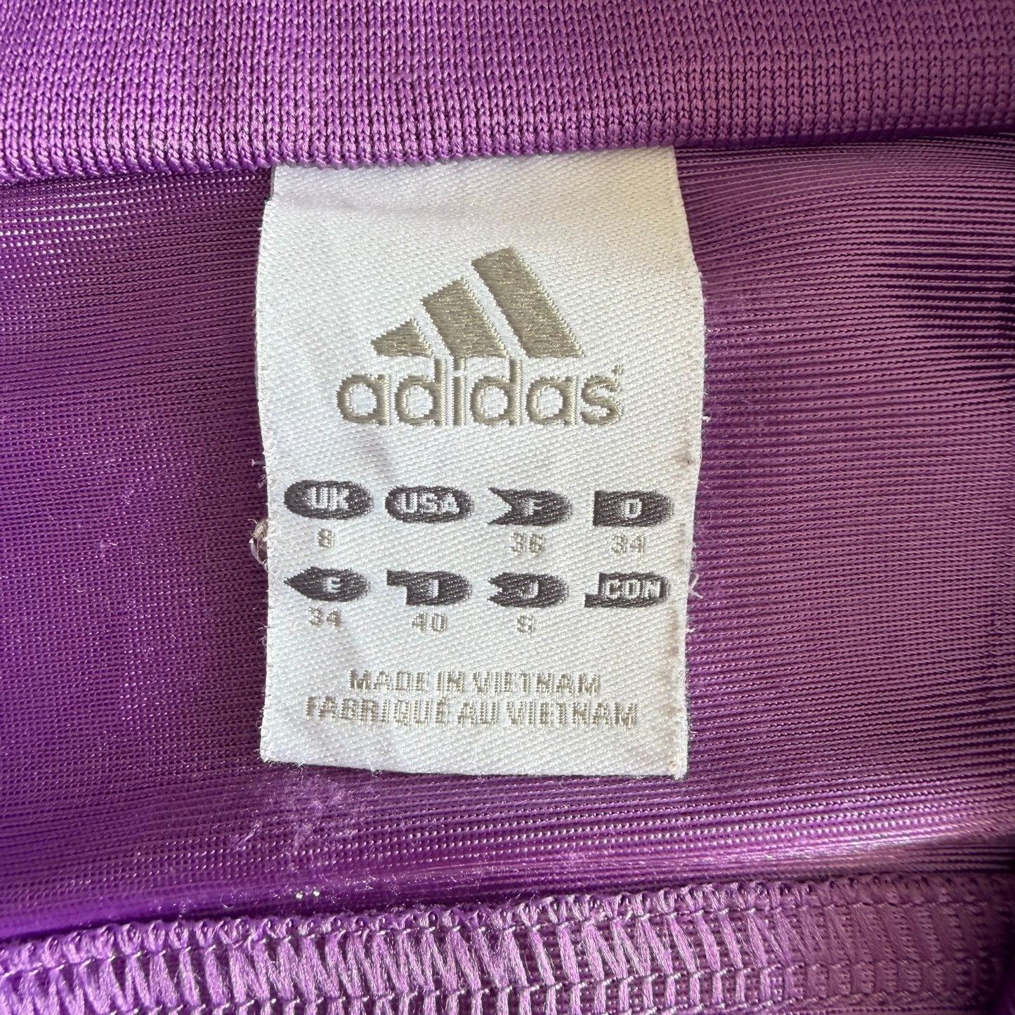 Y2K Adidas Lightweight Three Stripe Track Jacket - S