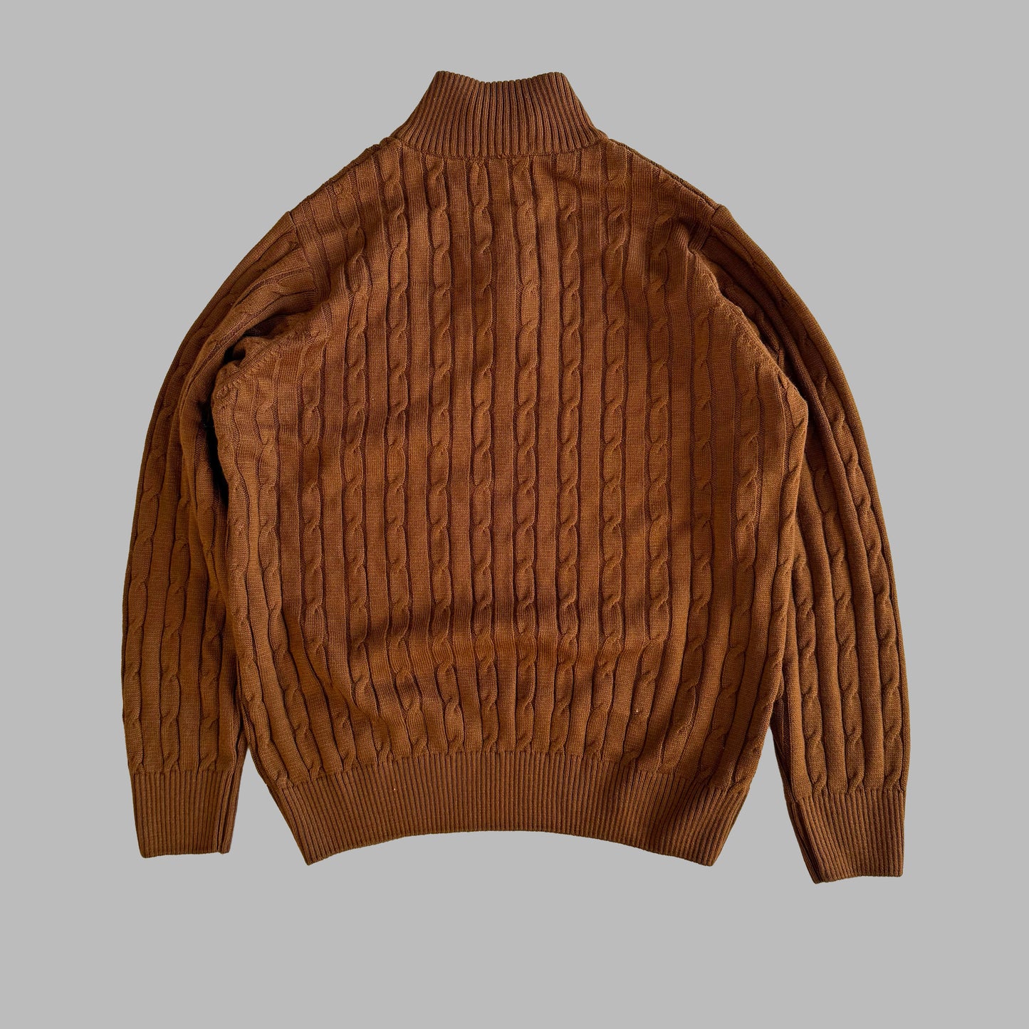 Ralph Lauren Cable Knit Quarter Zip - Large