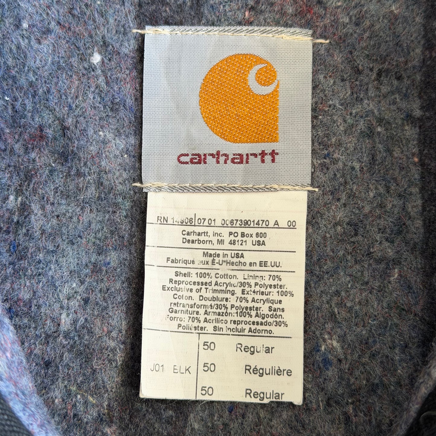 Y2K Carhartt Blanket Detroit Jacket - XL