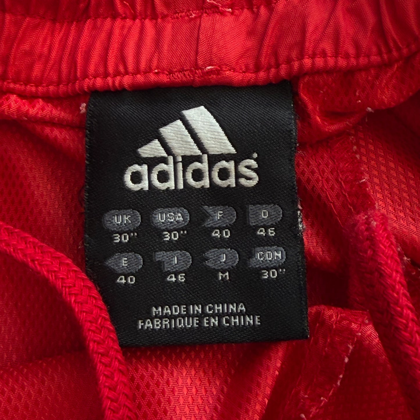Y2K Adidas Striped Wide Leg Track Pants - S