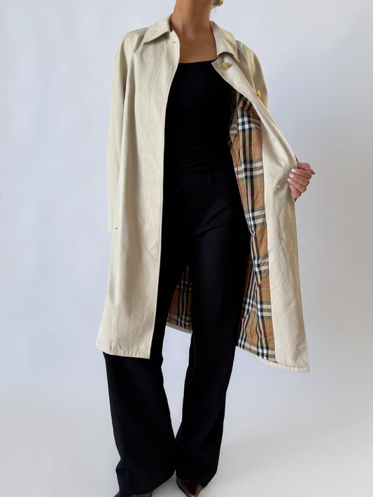 90s Burberry Trench Coat - S